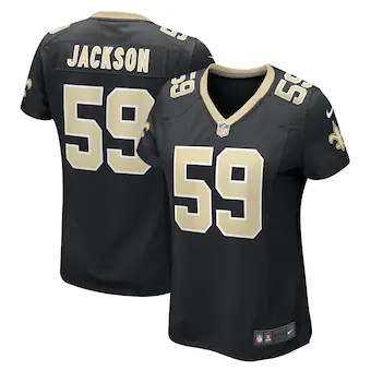 womens nike jordan jackson black new orleans saints game pl